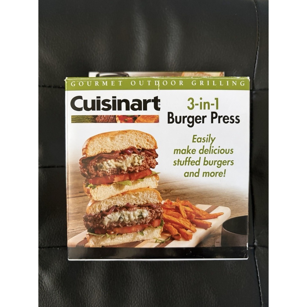 Cuisinart  3-in-1 Stuffed Burger Press Make Stuffed Burgers, Sliders, Patties
